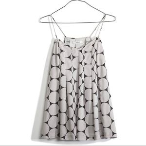 Madewell circle dot swingy camisole
